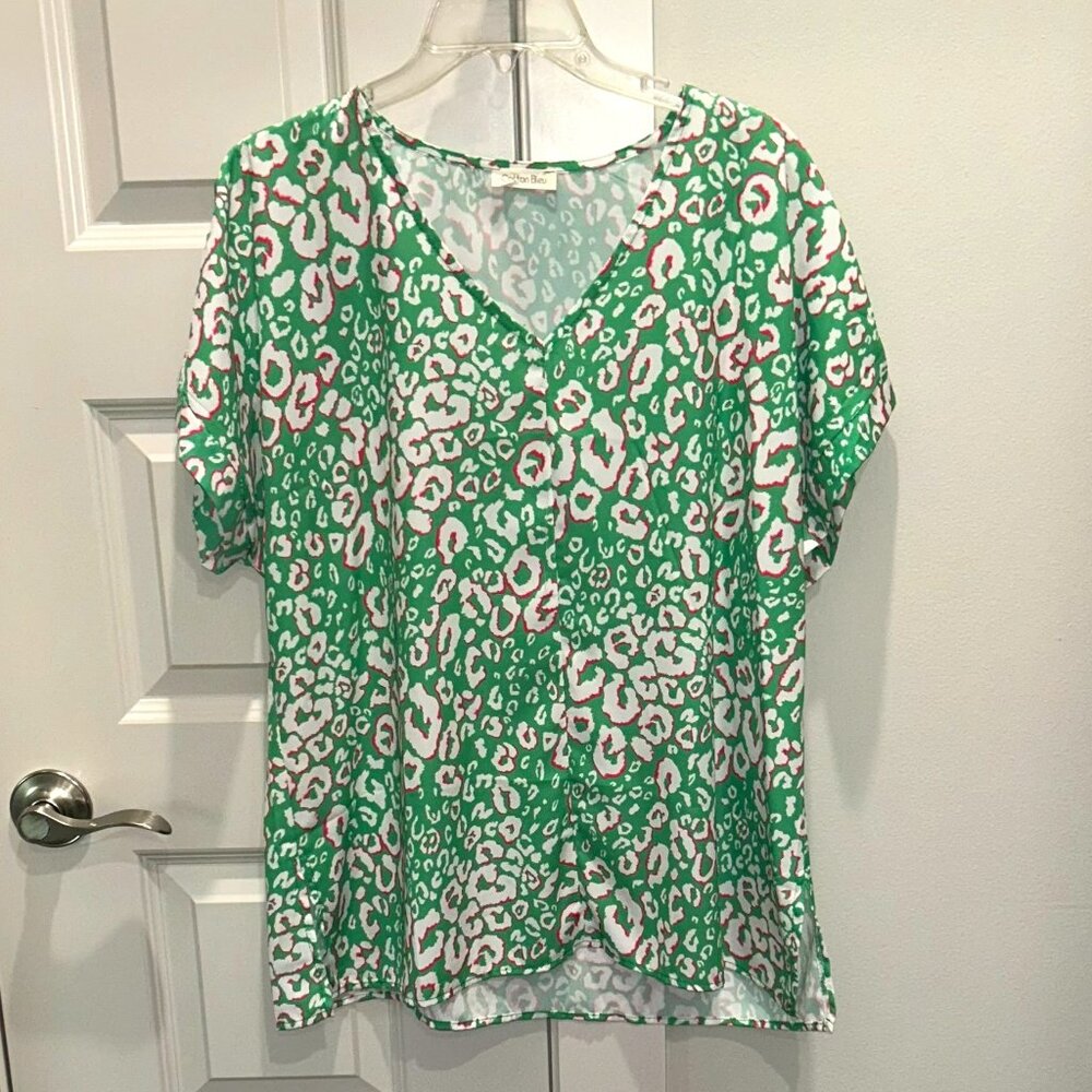 Cotton Bleu Top
